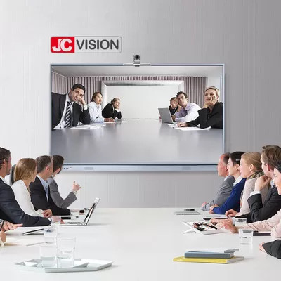 JCVISION 75 اینچ JCHUB نمایشگر هوشمند تعاملی با رنگ مشکی/نقره ای IR 20 نقطه لمسی برای آموزش/کنفرانس