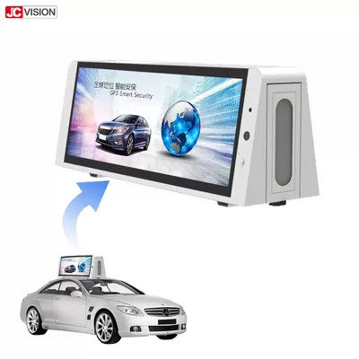 صفحه نمایش دیجیتال ساینیج دیجیتال 22 اینچی سه جانبه P5 صفحه نمایش دیجیتال تاکسی بالا