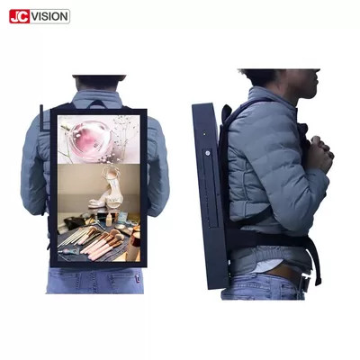 کوله پشتی ال سی دی بیلبورد دیجیتال عمودی 250 نیت ، 13000 میلی آمپر 22 اینچ
